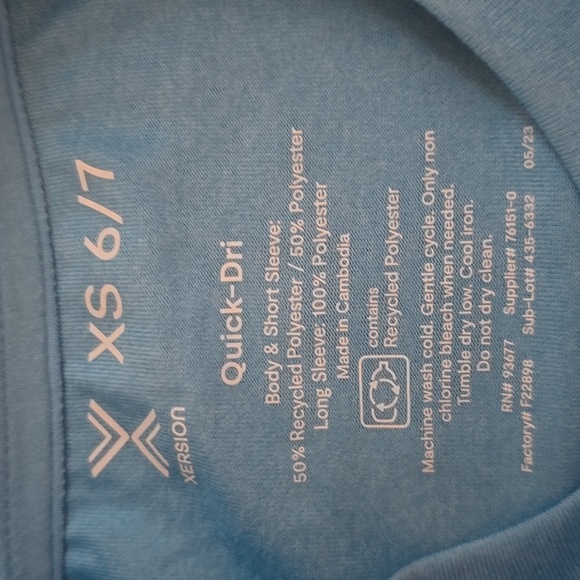 XERSION BRAND BOYS BLUE LONG SLEEVES PULLOVER SHIRT SIZE XS 6/7 - Picture 5 of 11